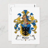 Huber Familienwappen Postkarte (Vorne/Hinten)