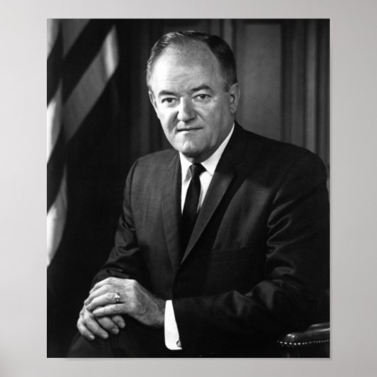 Hubert Humphrey Portrait - Circa 1965 Poster (Vorne)