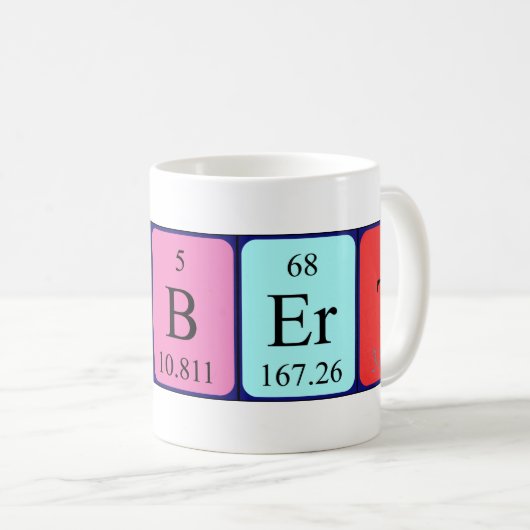 Hubert Periodenname Tasse (VorderseiteRechts)