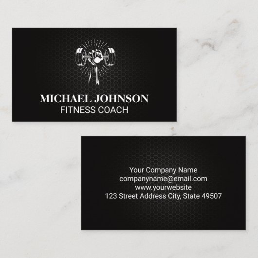 Hubgewicht | Fitness Visitenkarte (Vorne/Hinten)