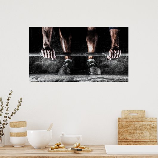 Hubgewichte Poster (Küche)