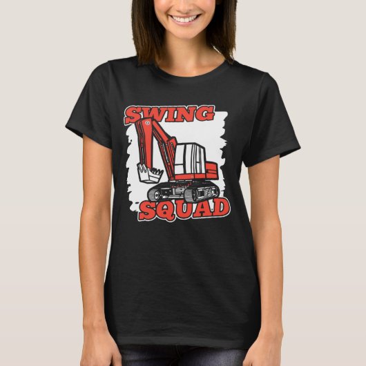 Hubraum-Baggeropp mit Schwenkquadrat T-Shirt (Vorderseite)
