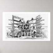 Hubraum der printing press invented by Richard Mar Poster (Vorne)