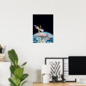 Hubraum-Teleskop Kleinraumposter/Print Poster (Heimbüro)