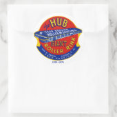 Hubroller Rink Chicago / Norridge Illinois Runder Aufkleber (Tasche)