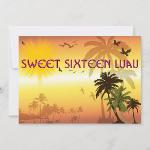 Hübsch, 16 . Geburtstag, Hawaiian Luau Einladung