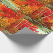 Hübsch als Bild-Herbstlaub-Landschaft Geschenkpapier (Ecke)