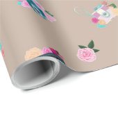 Hübsch als Foto-Vintag-Kameras-jeden Anlaß Geschenkpapier (Rolleneckpunkt)