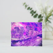 Hübsch als Lila Bild. Postkarte (Stehend Vorderseite)