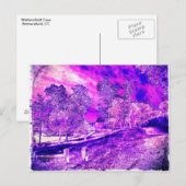 Hübsch als Lila Bild. Postkarte (Vorne/Hinten)