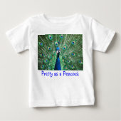 Hübsch als Pfau Baby T-shirt (Vorderseite)