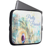 Hübsch als Pfau-Pfauenfederpastete Laptopschutzhülle (Vorne Rechts)