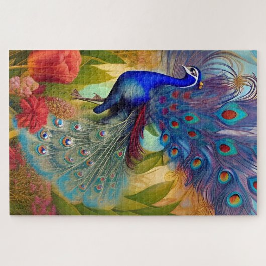 Hübsch als Pfau Puzzle (Horizontal)