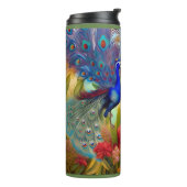 Hübsch als Pfau Thermosbecher (Nach links gedreht)