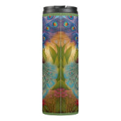 Hübsch als Pfau Thermosbecher (Rückseite)