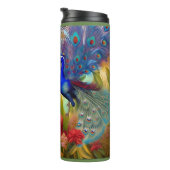 Hübsch als Pfau Thermosbecher (Nach rechts gedreht)
