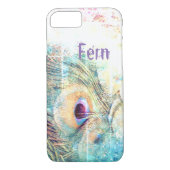 Hübsch als Pfauenpastellfeder Case-Mate iPhone Hülle (Rückseite)