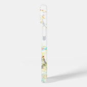 Hübsch als Pfauenpastellweiß Case-Mate iPhone Hülle (Rückseite / Links)