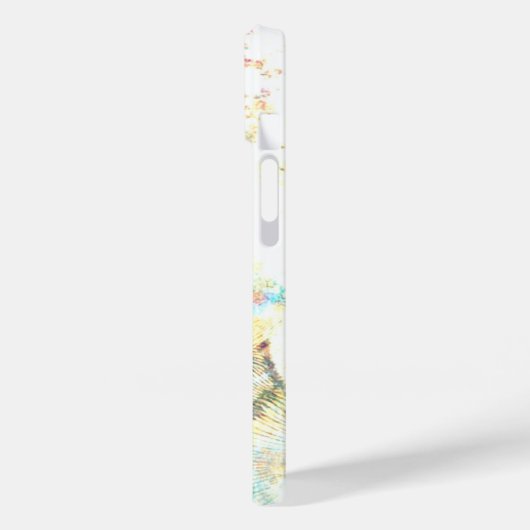 Hübsch als Pfauenpastellweiß Case-Mate iPhone Hülle (Rückseite / Links)