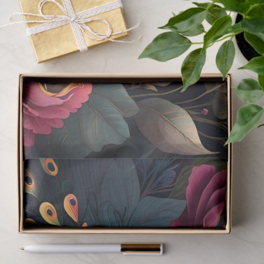 Hübsch als Pfauenpfau Seidenpapier (Geschenk)