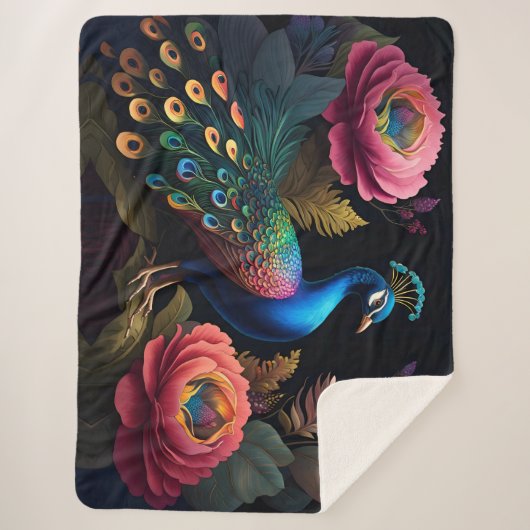 Hübsch als Pfauenpfau Sherpadecke (Vorderseite)