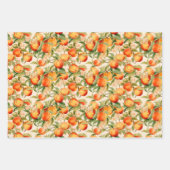 Hübsch als Pfirsich, Pfirsich Fuzz Themed Gift Geschenkpapier Set (Vorderseite 2)