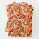 Hübsch als Pfirsich, Pfirsich Fuzz Themed Gift Geschenkpapier Set (Beispiel)