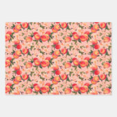 Hübsch als Pfirsich, Pfirsich Fuzz Themed Gift Geschenkpapier Set (Vorderseite 3)