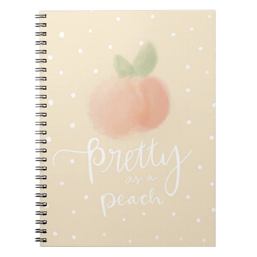 Hübsch als Pfirsichheft Notizblock (Vorderseite)