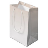 Hübsch als Pfirsichhochzeit Mittlere Geschenktüte (Vorderseite Schrägansicht)