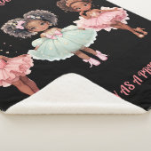 "HÜBSCH ALS PRINZESS" PERSONALISIERT SHERPADECKE (3/4)