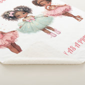 "HÜBSCH ALS PRINZESS" PERSONALISIERT SHERPADECKE (3/4)