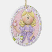 Hübsch als Prinzessin-Foto-Ornament Keramikornament (Rechts)