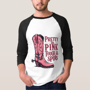 Hübsch als Spurs Cowgirl Boot Western T-Shirt