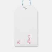 Hübsch Anime Girl Holding a Pizza Geschenkanhänger (Rückseite)