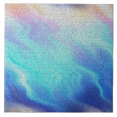 Hübsch Aqua Blue Lila Pastel Mosaic Tiles Fliese (Vorderseite)