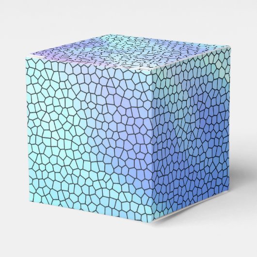Hübsch Aqua Blue Lila Pastel Mosaic Tiles Geschenkschachtel (Vorderseite)