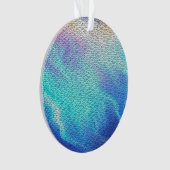 Hübsch Aqua Blue Lila Pastel Mosaic Tiles Ornament (Vorderseite)