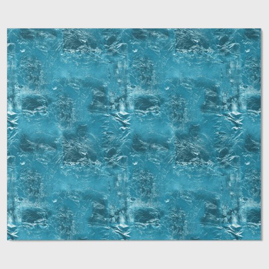 Hübsch Aqua Crinkle Geschenkpapier (Flach)