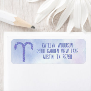 Hübsch Aries Astrologie Signieren Lila Geburtstags