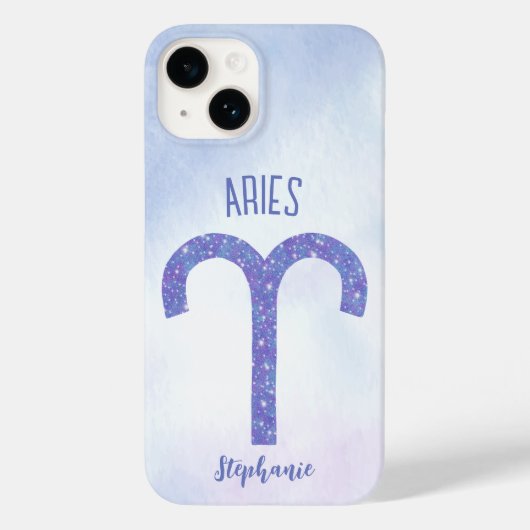 Hübsch Aries Astrologie Signieren Personalisiert L Case-Mate iPhone Hülle (Rückseite)