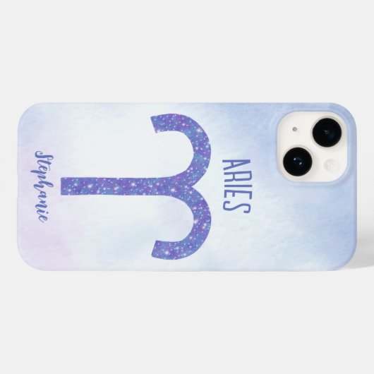 Hübsch Aries Astrologie Signieren Personalisiert L Case-Mate iPhone Hülle (Rückseite (Horizontal))