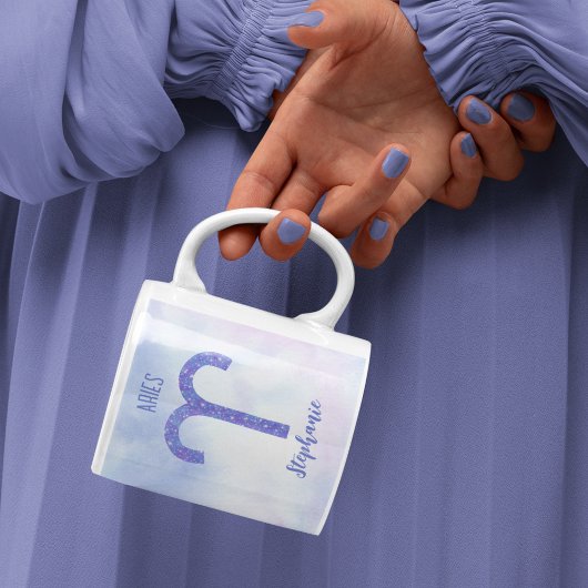 Hübsch Aries Astrologie Signieren Personalisiert L Kaffeetasse