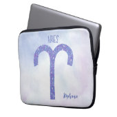 Hübsch Aries Astrologie Signieren Personalisiert L Laptopschutzhülle (Vorderseite Links)