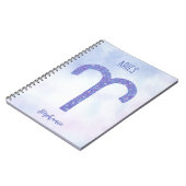 Hübsch Aries Astrologie Signieren Personalisiert L Notizblock (Linke Seite)