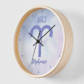 Hübsch Aries Astrologie Signieren Personalisiert L Uhr (Winkel)