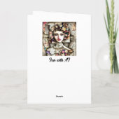 Hübsch Art Collage Personalisiert Geburtstag Karte (Rückseite)