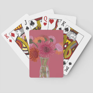 Hübsch Art GerberaFlower Moderne Illustration+ Nam Spielkarten