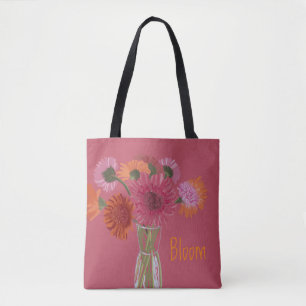 Hübsch Art GerberaFlower Moderne Illustration+ Nam Tasche