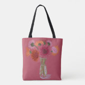 Hübsch Art GerberaFlower Moderne Illustration+ Nam Tasche (Rückseite)